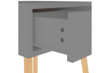 Yöpöydät 2 kpl harmaa 40x40x56 cm lastulevy - Harmaa - Huonekalut - Pöytä & ruokailuryhmä - Apupöytä & sivupöytä - Yöpöytä