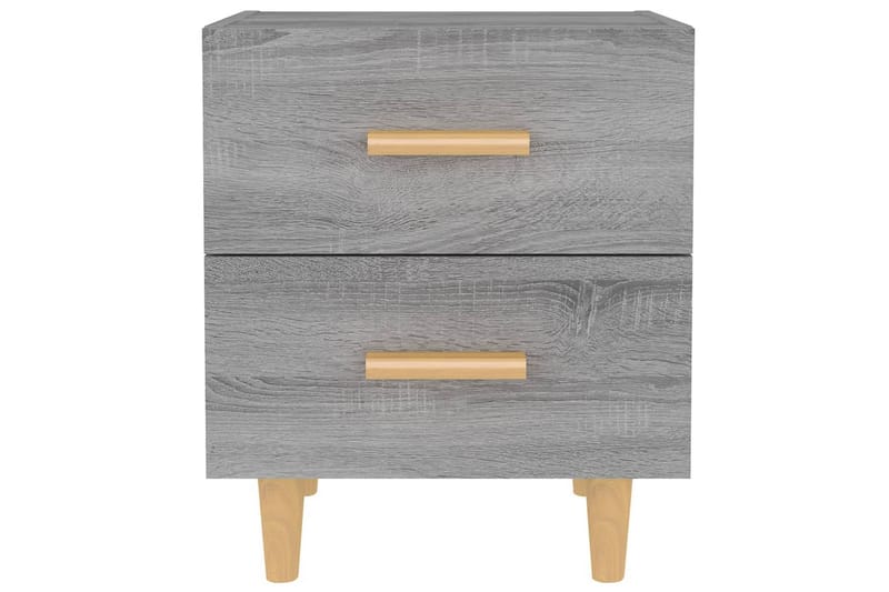Yöpöydät 2 kpl harmaa Sonoma 40x35x47,5 cm - Harmaa - Huonekalut - Pöytä & ruokailuryhmä - Apupöytä & sivupöytä - Yöpöytä