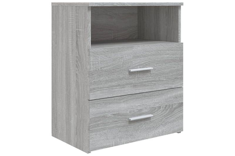 Yöpöydät 2 kpl harmaa Sonoma 50x32x60 cm - Harmaa - Huonekalut - Pöytä & ruokailuryhmä - Apupöytä & sivupöytä - Yöpöytä