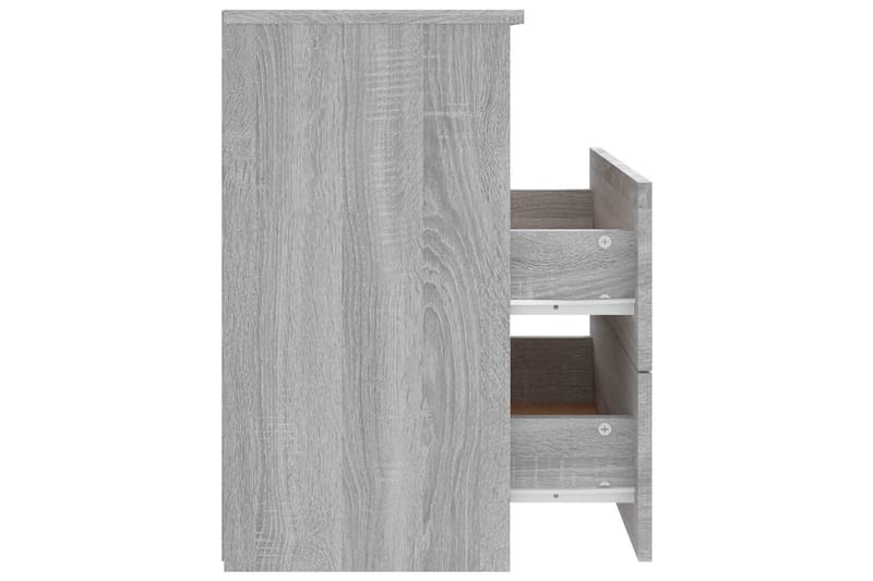 Yöpöydät 2 kpl harmaa Sonoma 50x32x60 cm - Harmaa - Huonekalut - Pöytä & ruokailuryhmä - Apupöytä & sivupöytä - Yöpöytä