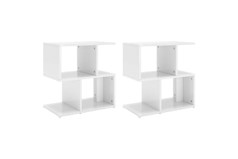Yöpöydät 2 kpl korkeakiilto 50x30x51,5 cm - Huonekalut - Pöytä & ruokailuryhmä - Apupöytä & sivupöytä - Yöpöytä