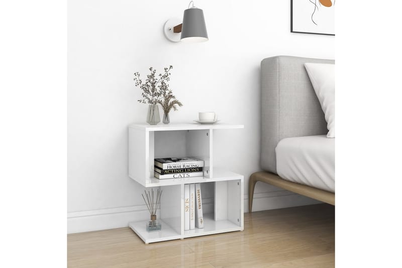 Yöpöydät 2 kpl korkeakiilto 50x30x51,5 cm - Huonekalut - Pöytä & ruokailuryhmä - Apupöytä & sivupöytä - Yöpöytä