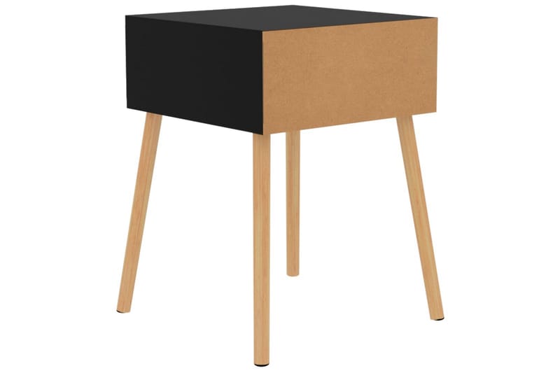 Yöpöydät 2 kpl korkeakiilto musta 40x40x56 cm lastulevy - Musta - Huonekalut - Pöytä & ruokailuryhmä - Apupöytä & sivupöytä - Yöpöytä