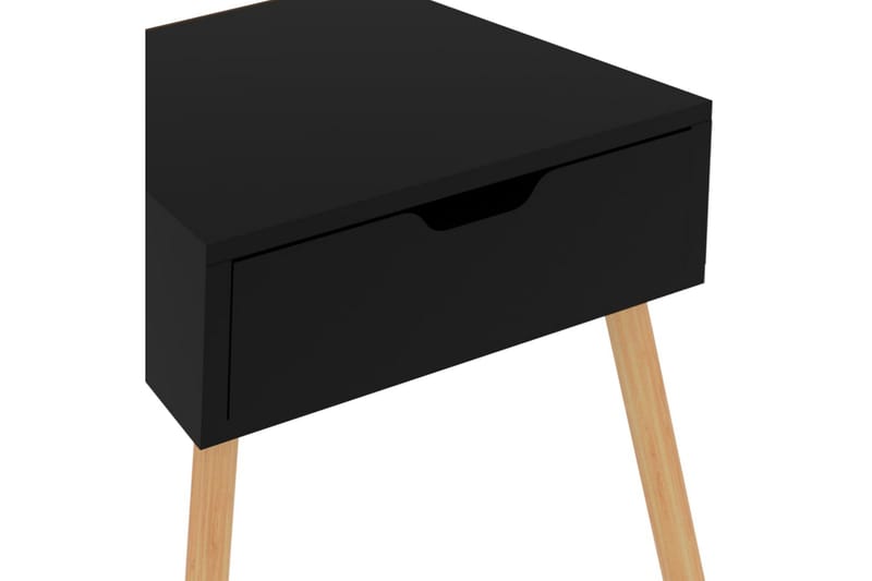 Yöpöydät 2 kpl korkeakiilto musta 40x40x56 cm lastulevy - Musta - Huonekalut - Pöytä & ruokailuryhmä - Apupöytä & sivupöytä - Yöpöytä