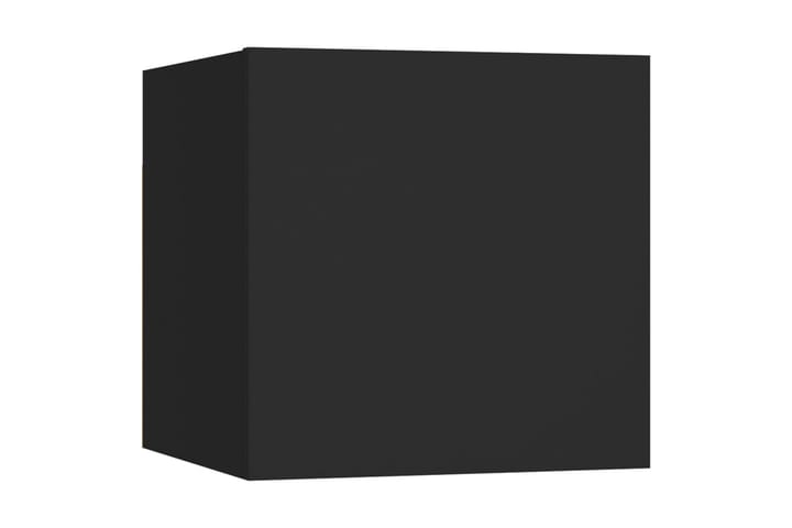 Yöpöydät 2 kpl musta 30,5x30x30 cm lastulevy - Musta - Yöpöytä