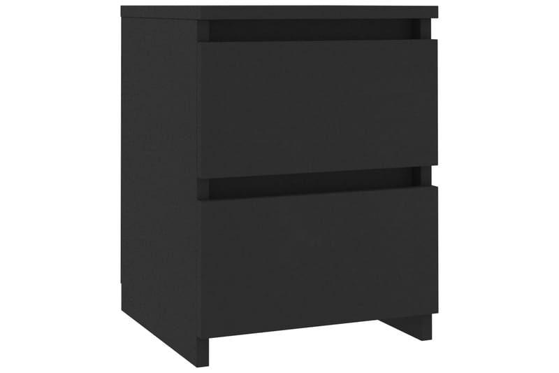 Yöpöydät 2 kpl musta 30x30x40 cm lastulevy - Musta - Huonekalut - Pöytä & ruokailuryhmä - Apupöytä & sivupöytä - Yöpöytä