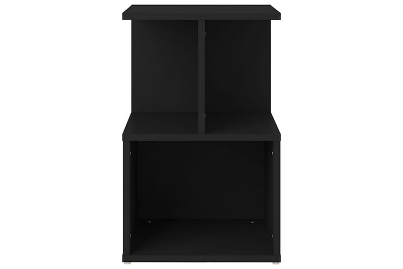 Yöpöydät 2 kpl musta 35x35x55 cm lastulevy - Huonekalut - Pöytä & ruokailuryhmä - Apupöytä & sivupöytä - Yöpöytä