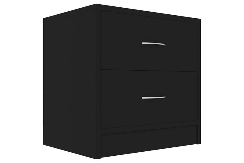 Yöpöydät 2 kpl musta 40x30x40 cm lastulevy - Musta - Huonekalut - Pöytä & ruokailuryhmä - Apupöytä & sivupöytä - Yöpöytä