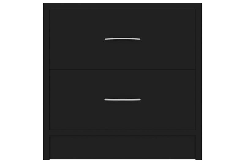 Yöpöydät 2 kpl musta 40x30x40 cm lastulevy - Musta - Huonekalut - Pöytä & ruokailuryhmä - Apupöytä & sivupöytä - Yöpöytä