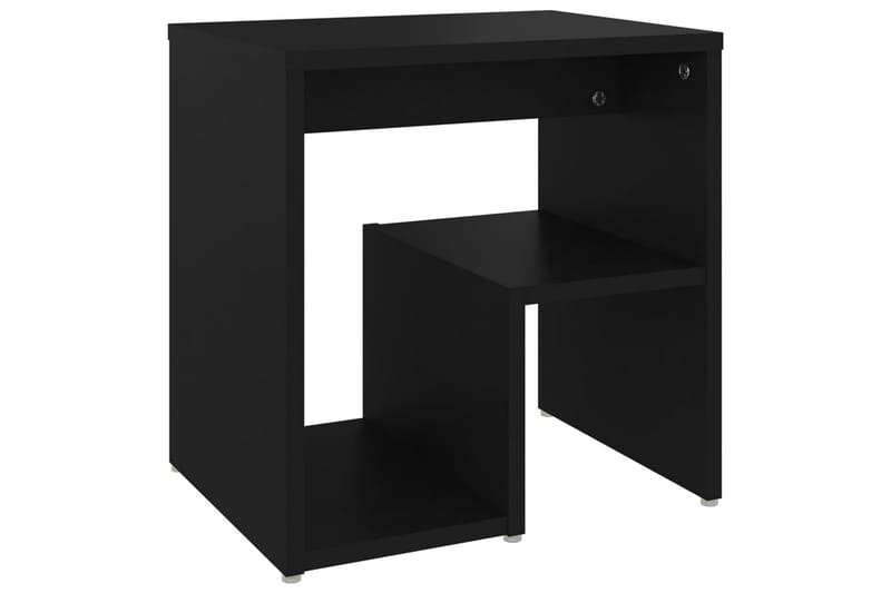 Yöpöydät 2 kpl musta 40x30x40 cm lastulevy - Huonekalut - Pöytä & ruokailuryhmä - Apupöytä & sivupöytä - Yöpöytä