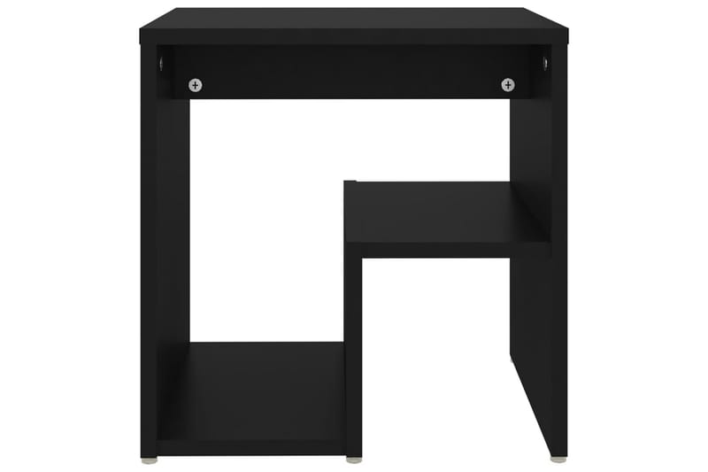 Yöpöydät 2 kpl musta 40x30x40 cm lastulevy - Huonekalut - Pöytä & ruokailuryhmä - Apupöytä & sivupöytä - Yöpöytä