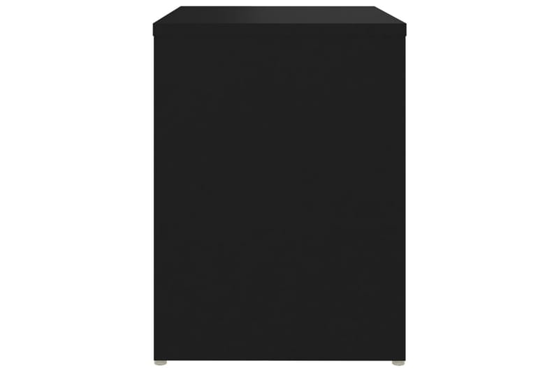 Yöpöydät 2 kpl musta 40x30x40 cm lastulevy - Huonekalut - Pöytä & ruokailuryhmä - Apupöytä & sivupöytä - Yöpöytä