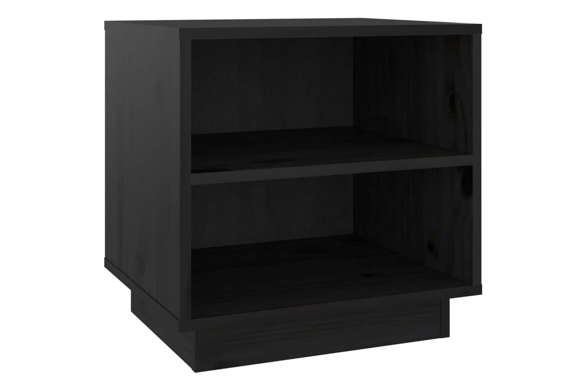 Yöpöydät 2 kpl musta 40x34x40 cm täysi mänty - Musta - Huonekalut - Pöytä & ruokailuryhmä - Apupöytä & sivupöytä - Yöpöytä