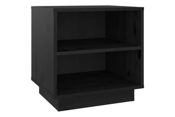 Yöpöydät 2 kpl musta 40x34x40 cm täysi mänty - Musta - Huonekalut - Pöytä & ruokailuryhmä - Apupöytä & sivupöytä - Yöpöytä