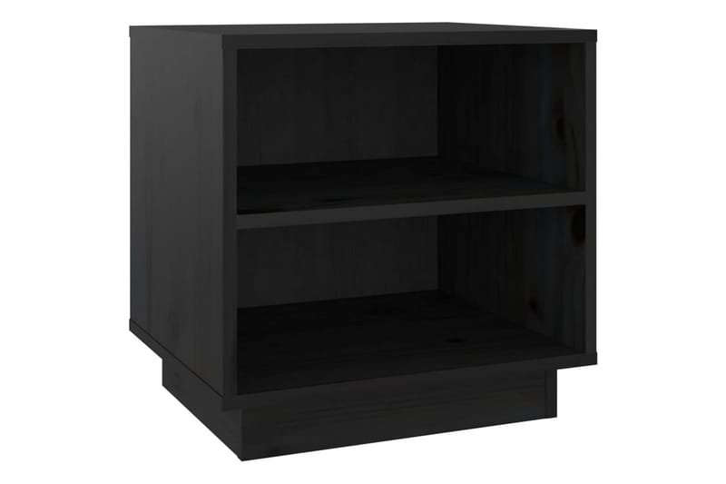 Yöpöydät 2 kpl musta 40x34x40 cm täysi mänty - Musta - Huonekalut - Pöytä & ruokailuryhmä - Apupöytä & sivupöytä - Yöpöytä