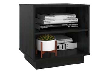 Yöpöydät 2 kpl musta 40x34x40 cm täysi mänty - Musta - Huonekalut - Pöytä & ruokailuryhmä - Apupöytä & sivupöytä - Yöpöytä