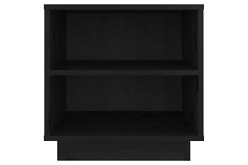 Yöpöydät 2 kpl musta 40x34x40 cm täysi mänty - Musta - Huonekalut - Pöytä & ruokailuryhmä - Apupöytä & sivupöytä - Yöpöytä