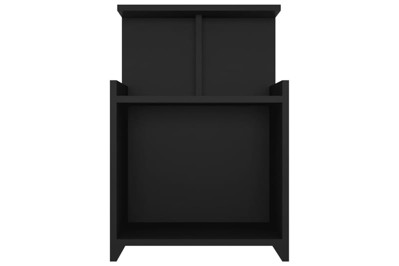 Yöpöydät 2 kpl musta 40x35x60 cm lastulevy - Huonekalut - Pöytä & ruokailuryhmä - Apupöytä & sivupöytä - Yöpöytä
