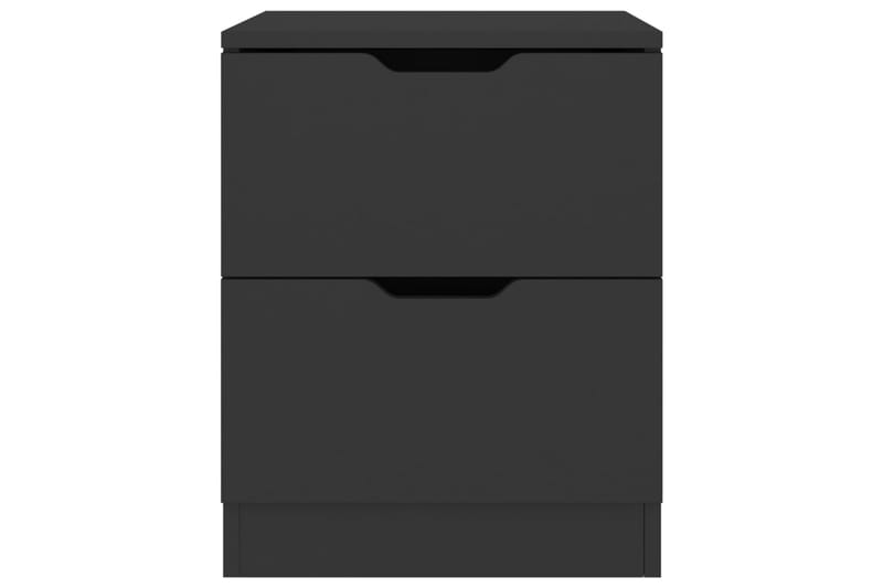 Yöpöydät 2 kpl musta 40x40x50 cm lastulevy - Huonekalut - Pöytä & ruokailuryhmä - Apupöytä & sivupöytä - Yöpöytä