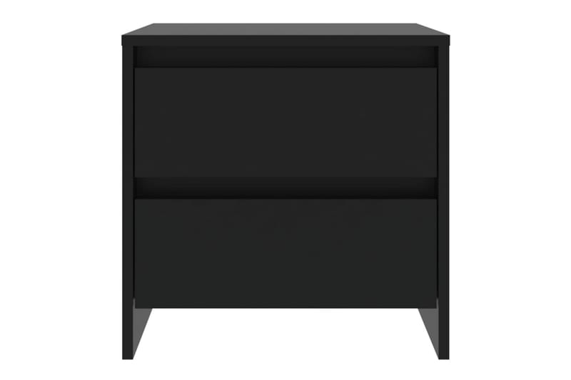 Yöpöydät 2 kpl musta 45x34,5x44,5 cm lastulevy - Musta - Huonekalut - Pöytä & ruokailuryhmä - Apupöytä & sivupöytä - Yöpöytä