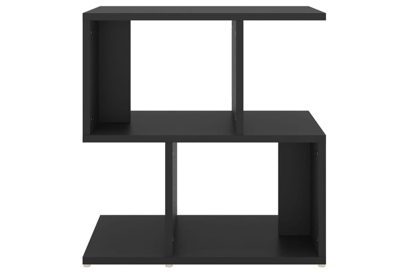 Yöpöydät 2 kpl musta 50x30x51,5 cm lastulevy - Huonekalut - Pöytä & ruokailuryhmä - Apupöytä & sivupöytä - Yöpöytä