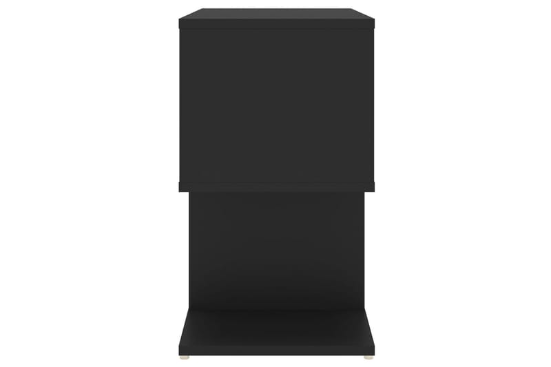 Yöpöydät 2 kpl musta 50x30x51,5 cm lastulevy - Huonekalut - Pöytä & ruokailuryhmä - Apupöytä & sivupöytä - Yöpöytä