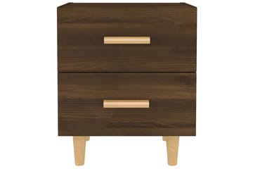 Yöpöydät 2 kpl ruskea tammi 40x35x47,5 cm - Ruskea - Huonekalut - Pöytä & ruokailuryhmä - Apupöytä & sivupöytä - Yöpöytä