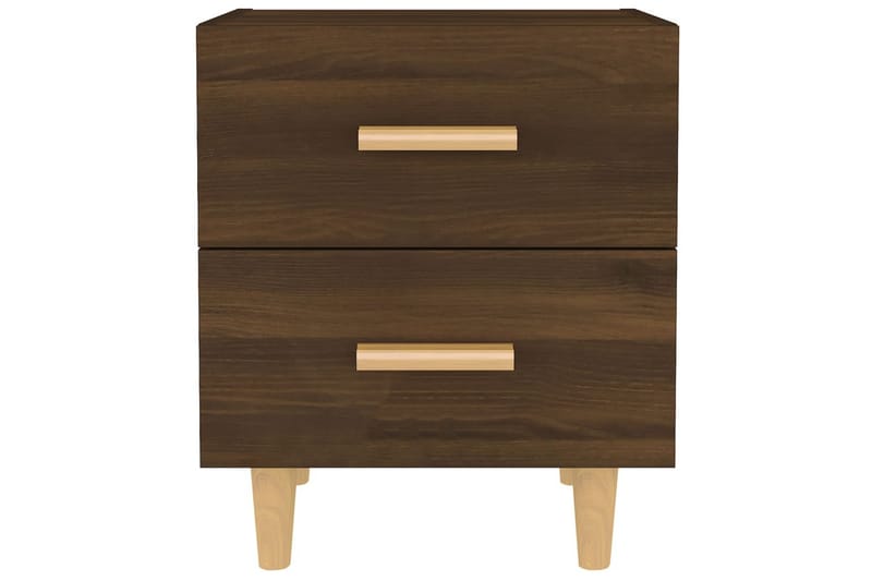 Yöpöydät 2 kpl ruskea tammi 40x35x47,5 cm - Ruskea - Huonekalut - Pöytä & ruokailuryhmä - Apupöytä & sivupöytä - Yöpöytä