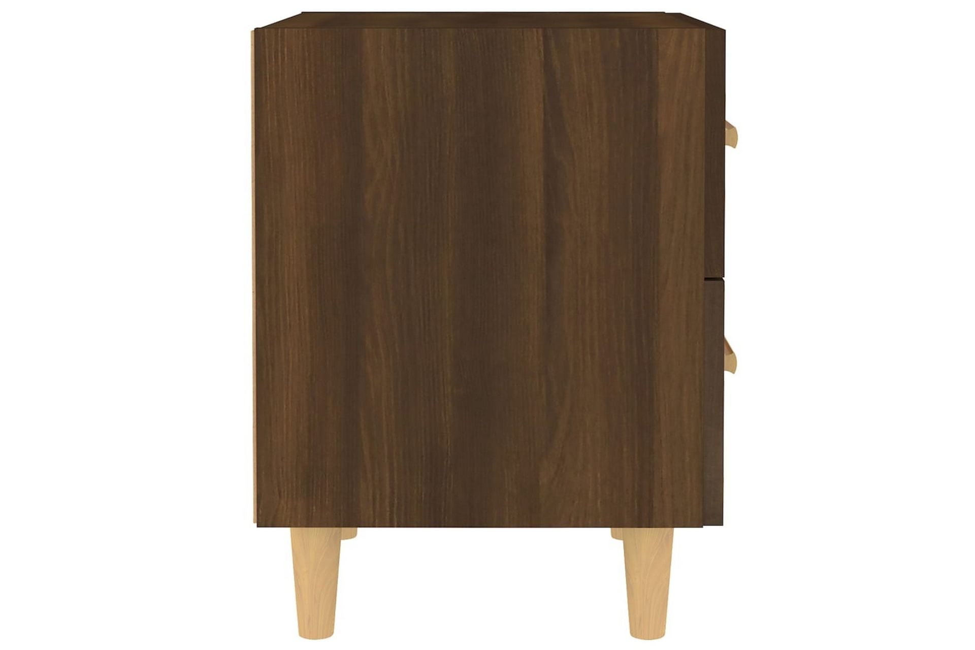Yöpöydät 2 kpl ruskea tammi 40x35x47,5 cm - Ruskea - Huonekalut - Pöytä & ruokailuryhmä - Apupöytä & sivupöytä - Yöpöytä