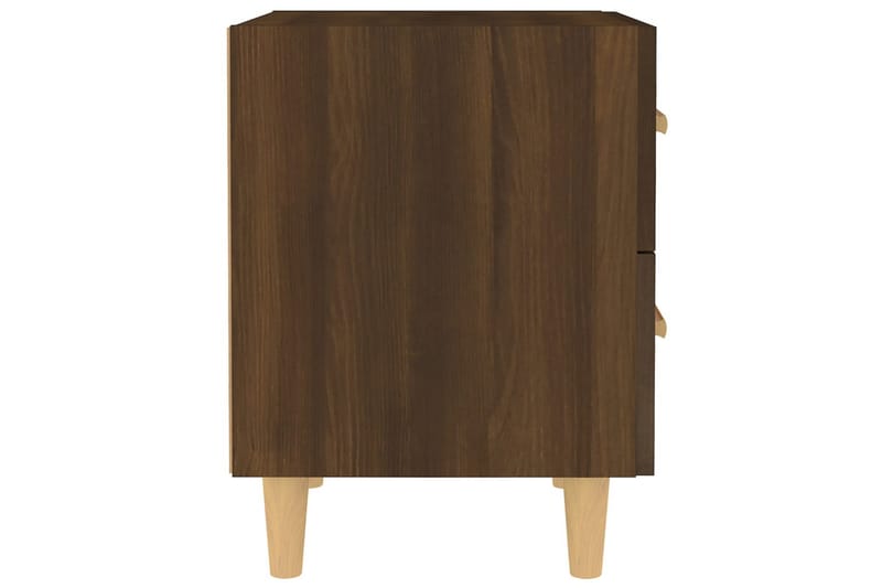 Yöpöydät 2 kpl ruskea tammi 40x35x47,5 cm - Ruskea - Huonekalut - Pöytä & ruokailuryhmä - Apupöytä & sivupöytä - Yöpöytä