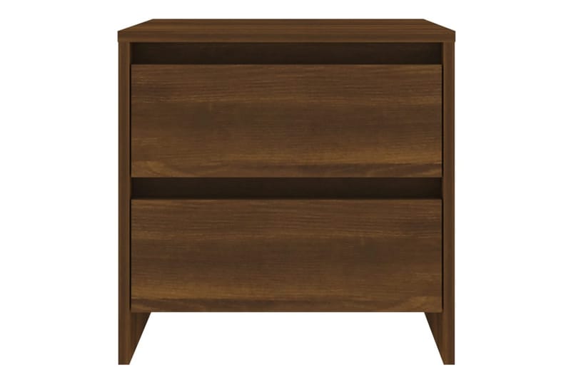 Yöpöydät 2 kpl ruskea tammi 45x34,5x44,5 cm lastulevy - Ruskea - Huonekalut - Pöytä & ruokailuryhmä - Apupöytä & sivupöytä - Yöpöytä