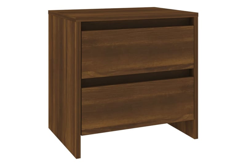 Yöpöydät 2 kpl ruskea tammi 45x34,5x44,5 cm lastulevy - Ruskea - Huonekalut - Pöytä & ruokailuryhmä - Apupöytä & sivupöytä - Yöpöytä