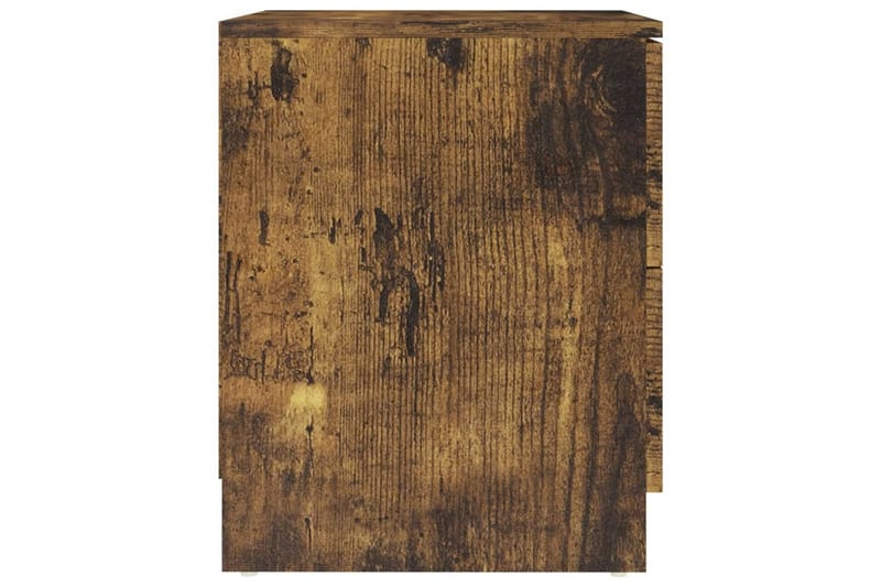 Yöpöydät 2 kpl savutammi 40x40x50 cm lastulevy - Huonekalut - Pöytä & ruokailuryhmä - Apupöytä & sivupöytä - Yöpöytä