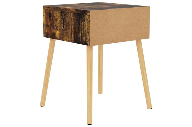 Yöpöydät 2 kpl savutammi 40x40x56 cm lastulevy - Ruskea - Huonekalut - Pöytä & ruokailuryhmä - Apupöytä & sivupöytä - Yöpöytä