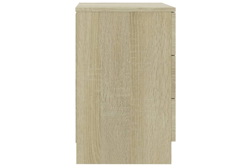 Yöpöydät 2 kpl Sonoma-tammi 38x35x56 cm lastulevy - Ruskea - Huonekalut - Pöytä & ruokailuryhmä - Apupöytä & sivupöytä - Yöpöytä