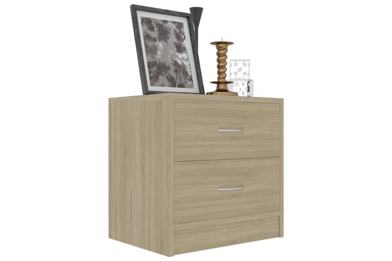 Yöpöydät 2 kpl Sonoma-tammi 40x30x40 cm lastulevy - Ruskea - Huonekalut - Pöytä & ruokailuryhmä - Apupöytä & sivupöytä - Yöpöytä