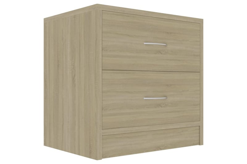 Yöpöydät 2 kpl Sonoma-tammi 40x30x40 cm lastulevy - Ruskea - Huonekalut - Pöytä & ruokailuryhmä - Apupöytä & sivupöytä - Yöpöytä