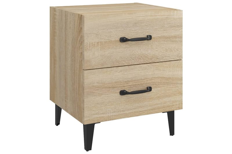 Yöpöydät 2 kpl Sonoma-tammi 40x35x47,5 cm - Ruskea - Huonekalut - Pöytä & ruokailuryhmä - Apupöytä & sivupöytä - Yöpöytä