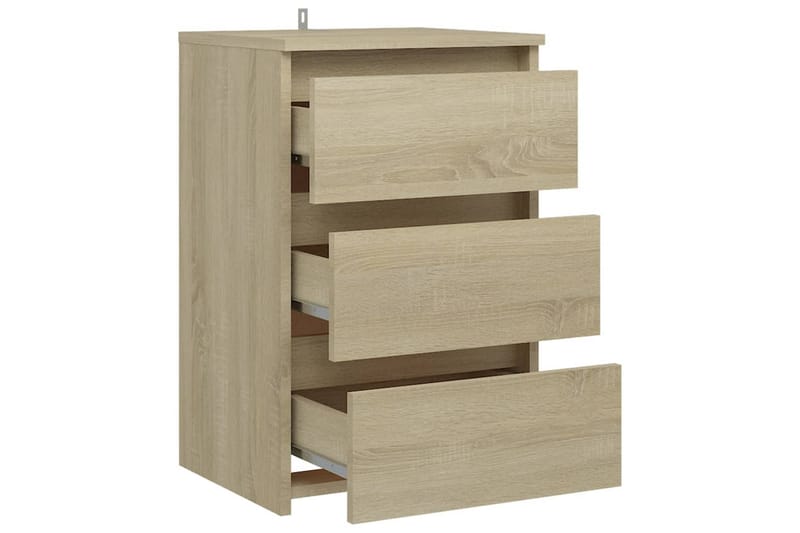 Yöpöydät 2 kpl Sonoma-tammi 40x35x62,5 cm lastulevy - Huonekalut - Pöytä & ruokailuryhmä - Apupöytä & sivupöytä - Yöpöytä