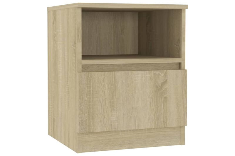 Yöpöydät 2 kpl Sonoma-tammi 40x40x50 cm lastulevy - Huonekalut - Pöytä & ruokailuryhmä - Apupöytä & sivupöytä - Yöpöytä