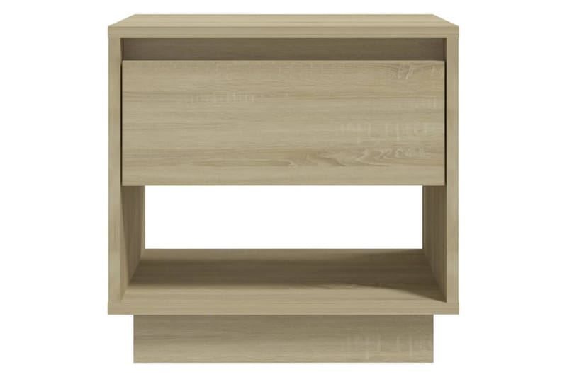 Yöpöydät 2 kpl Sonoma-tammi 45x34x44 cm lastulevy - Beige - Huonekalut - Pöytä & ruokailuryhmä - Apupöytä & sivupöytä - Yöpöytä