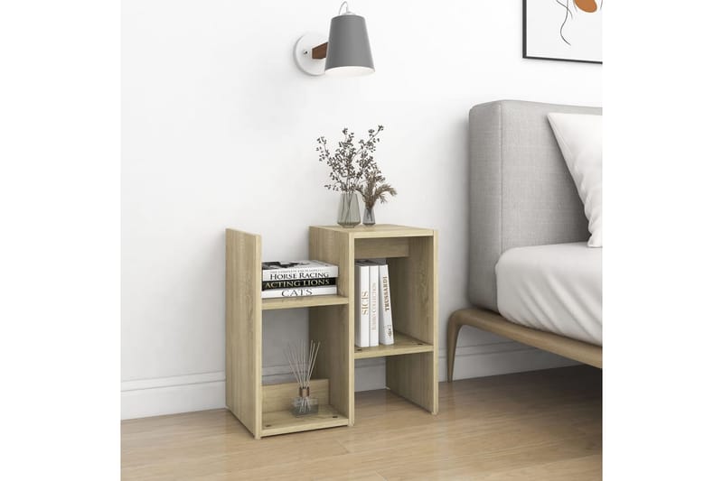 Yöpöydät 2 kpl Sonoma-tammi 50x30x51,5 cm lastulevy - Huonekalut - Pöytä & ruokailuryhmä - Apupöytä & sivupöytä - Yöpöytä