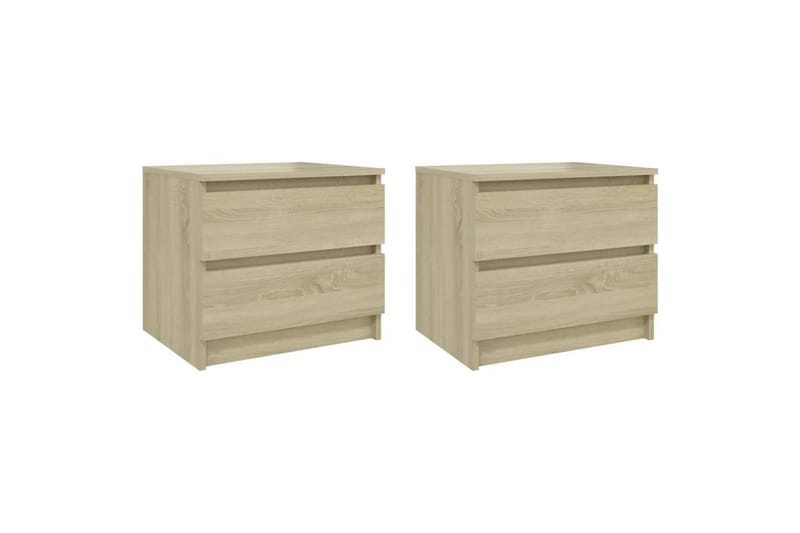 Yöpöydät 2 kpl Sonoma-tammi 50x39x43,5 cm lastulevy - Huonekalut - Pöytä & ruokailuryhmä - Apupöytä & sivupöytä - Yöpöytä
