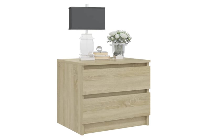 Yöpöydät 2 kpl Sonoma-tammi 50x39x43,5 cm lastulevy - Huonekalut - Pöytä & ruokailuryhmä - Apupöytä & sivupöytä - Yöpöytä