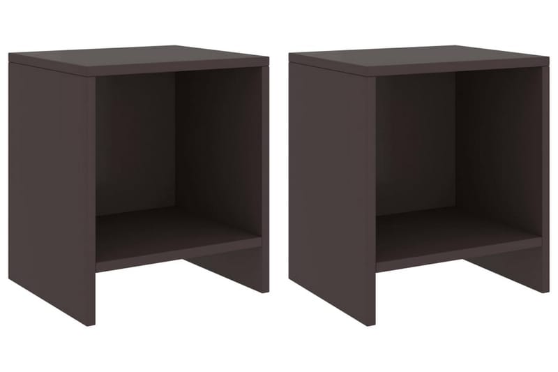 Yöpöydät 2 kpl tummanruskea 35x30x40 cm täysi mänty - Huonekalut - Pöytä & ruokailuryhmä - Apupöytä & sivupöytä - Yöpöytä