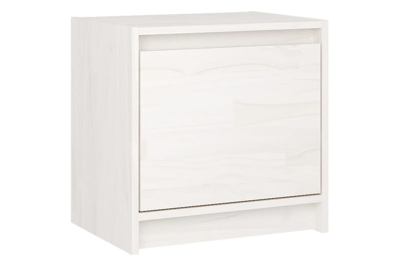 Yöpöydät 2 kpl valkoinen 40x30,5x40 cm täysi mänty - Valkoinen - Huonekalut - Pöytä & ruokailuryhmä - Apupöytä & sivupöytä - Yöpöytä