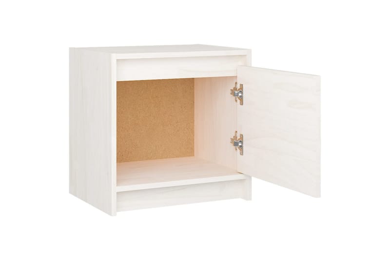 Yöpöydät 2 kpl valkoinen 40x30,5x40 cm täysi mänty - Valkoinen - Huonekalut - Pöytä & ruokailuryhmä - Apupöytä & sivupöytä - Yöpöytä