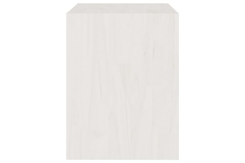 Yöpöydät 2 kpl valkoinen 40x30,5x40 cm täysi mänty - Huonekalut - Pöytä & ruokailuryhmä - Apupöytä & sivupöytä - Yöpöytä