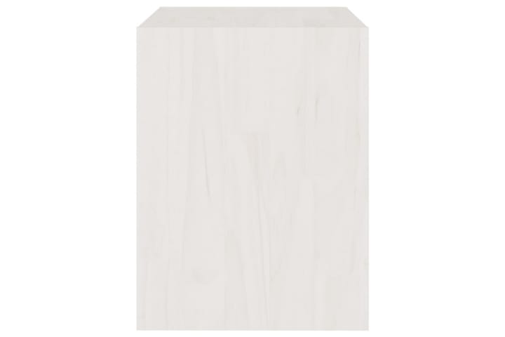 Yöpöydät 2 kpl valkoinen 40x30,5x40 cm täysi mänty - Yöpöytä