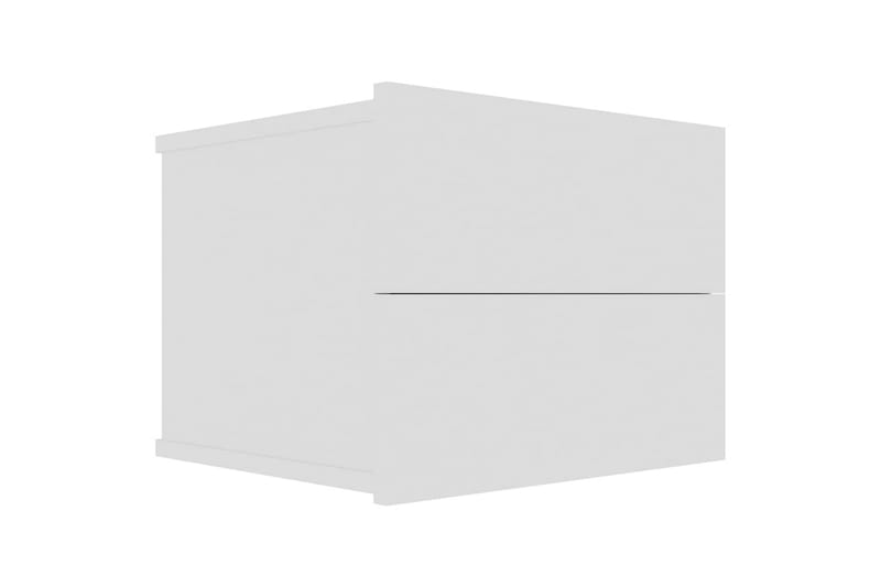Yöpöydät 2 kpl valkoinen 40x30x30 cm lastulevy - Valkoinen - Huonekalut - Pöytä & ruokailuryhmä - Apupöytä & sivupöytä - Yöpöytä